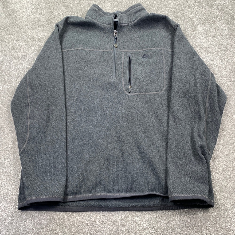 Nike ACG Quarter Zip Fleece Pullover Mens XXL Grey All Conditions Gear Pocket